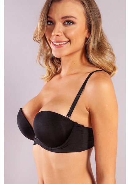 Genius Balconette Heavy Push Up Bra, Siyah Konforlu ve Şık Sütyen fiyatları
