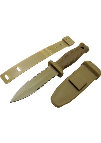 Knives S30V Haki Av Bıçağı 22CM - Testere Detaylı, Kılıflı - Lisinya