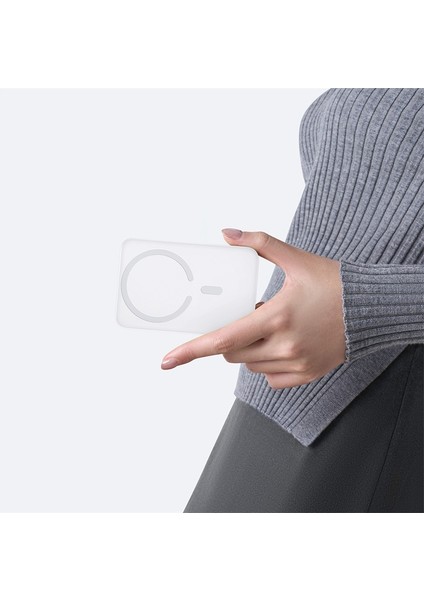 Enerfill FM11 Ultra-Mini Magnetic Super Hızlı Power Bank Type-C Çıkışlı 10000MAH 22.5W Beyaz (Içinde Type-C Den Type C Ye Şarj Kablosu Mevcut) indirimleri