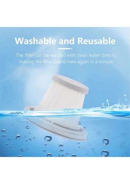 Xiaomi Mijia Için Handy Vakum Süpürge SSXCQ01XY H13 Hepa Filtre Parçaları Ev Araba Mini Kablosuz Değiştirme Filtre (Yurt Dışından) fiyatları