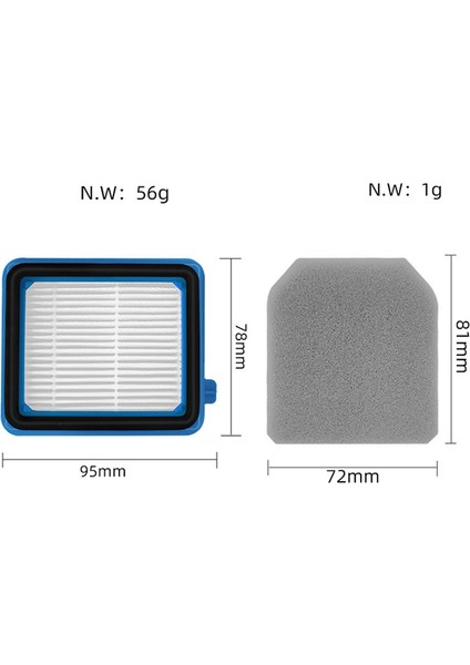 Electrolux Q6 / Q7 / Q8 / WQ61 / WQ71 / WQ81 / W3N5 Emisyon Filtresi Ince Toz Filtresi Yedek Değiştirme Aksesuarları (Yurt Dışından) modelleri