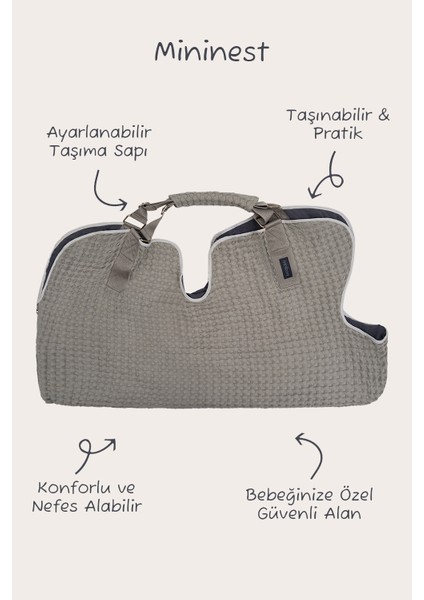 Mininest Bebek Taşıyıcısı – Güvenli, Rahat ve Taşınabilir Uyku Alanı