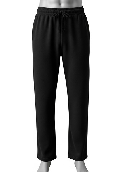 Düz Paça Siyah Rahat Kesim Günlük Kullanım Premıum Kalıte Erkek Eşofman Altı fiyatları