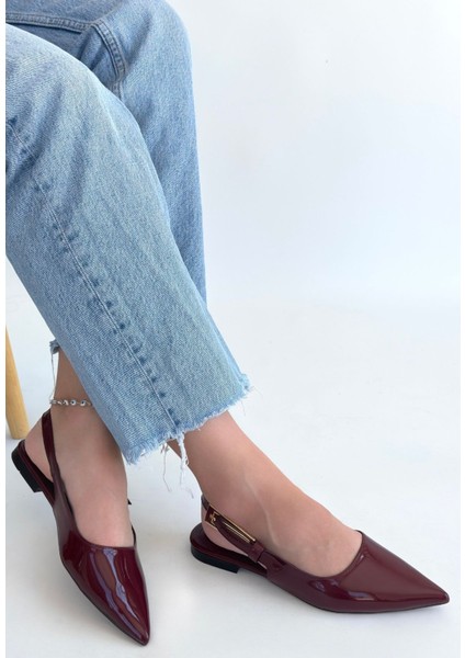 Ummar Bordo Rugan Babet Ayakkabı - Lisinya