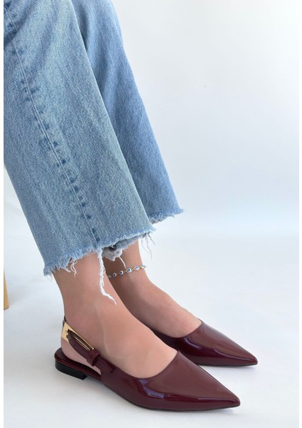 Ummar Bordo Rugan Babet Ayakkabı - Lisinya modelleri
