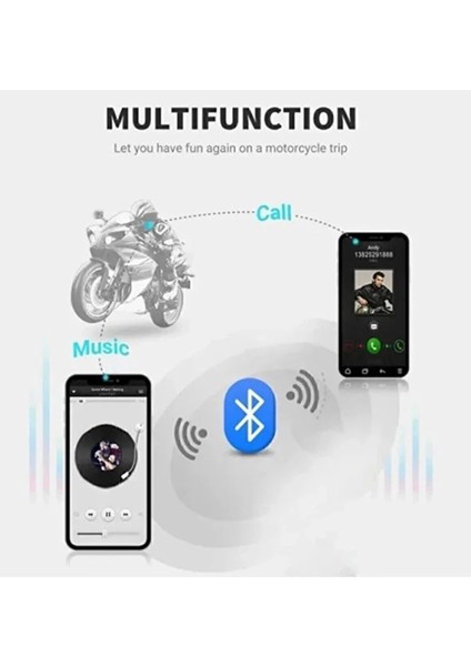 D60 Motor Kask Kulaklık Rgb Modlu Motosiklet Kulaklık Su Geçirmez 5.3 Bluetooth Intercom - Lisinya modelleri