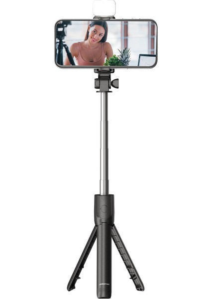 PSM137 Işıklı Uzaktan Kumandalı Tripod Siyah