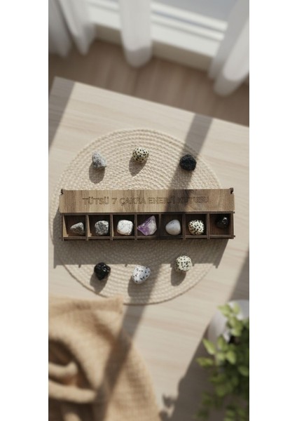 Tütsü 7 Çakra Enerji Kutusu – Doğal Kristal ve Şifa Taşları Seti, Meditasyon ve Enerji Dengeleme fırsatları