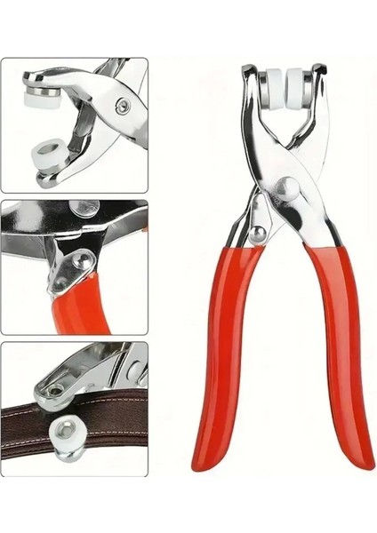 200 Adet Paslanmaz Çelik Çıtçıt ve Pense Seti Metal Çıt Çıt Makinesi ( Lisinya ) modelleri