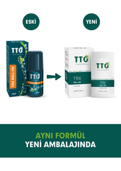 Tto Trx El,ayak, Koltuk Altı Terleme Önleyici Roll-On 45 ml (Çay Ağacı Yağı / Tea Tree Oıl) fiyatları