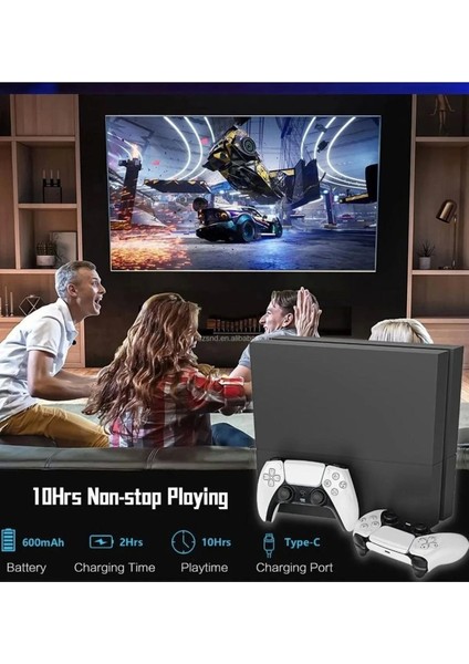 P4 Plus Bluetooth Titreşimli Ps4/ps5 Uyumlu Pc Telefon Joystick Kablosuz Oyun Kolu Siyah - Lisinya fiyatları