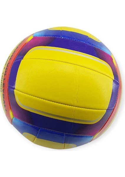 Voleybol Topu Desenli 280 gr - VB-810-SARI (Lisinya)
