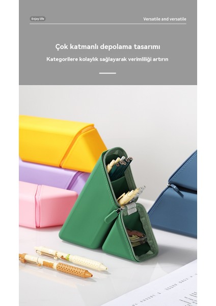 Yeni Büyük Kapasiteli Silikon Kırtasiye Kutusu (Yurt Dışından) modelleri