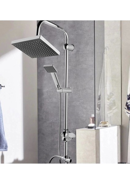 Lisinya Robot Tepe Duş Sistemi Yağmurlama Duş Seti Krom Siyah Kare ( Lisinya ) fırsatları