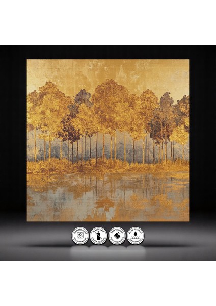 :temperli Cam Kare Tablo, Cam Tablo, Uv Baskı, CTT022