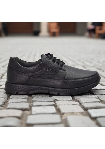 301 Ortopedik Topuk Masajlı Hakiki Deri Erkek Ayakkabı Kışlık Erkek Deri Ayakkabı