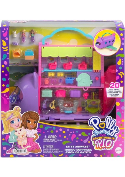 Nessiworld HWP19 Polly Pocket Adventures In Rio Uçak Oyun Seti