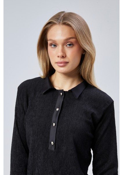 Likralı Sandy Kumaş Bluz modelleri