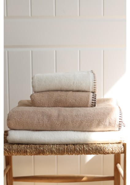 Shadow %100 Pamuk Banyo Havlusu 70X140 cm Bej indirimleri