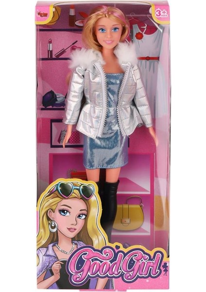 Nessiworld WG-66770 Parlak Elbiseli Ceketli Bebek 29 cm -Vardem