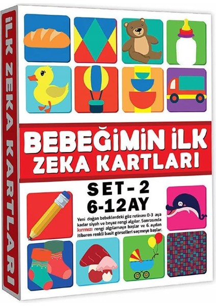Nessiworld 2205 Eğitici Kartlar 6-12 Ay Zeka Kartları -Dıytoys