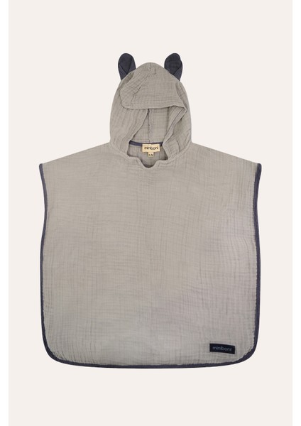 4 Katlı Müslin Bebek Pançosu – Banyo ve Plaj Kullanımı