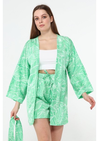 Saten Kimono Şort Takım indirimleri