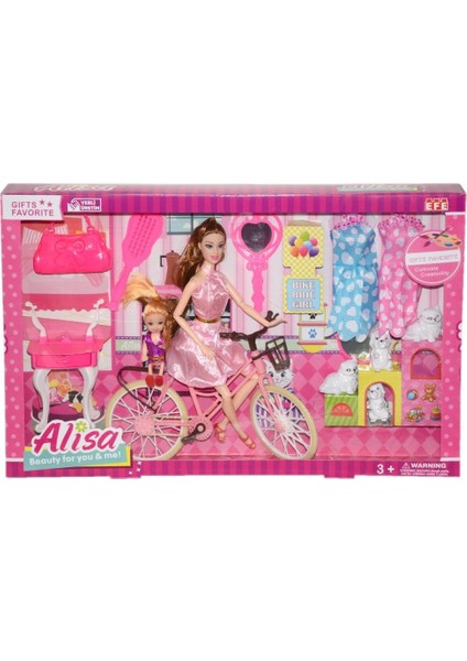 Nessiworld 255 Efe, Alisa ve Bisikleti Oyun Seti / +3 Yaş