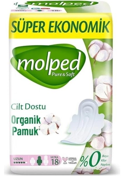 Nessiworld Molped Pure&soft Ped Uzun Süper Eko 18 Adet
