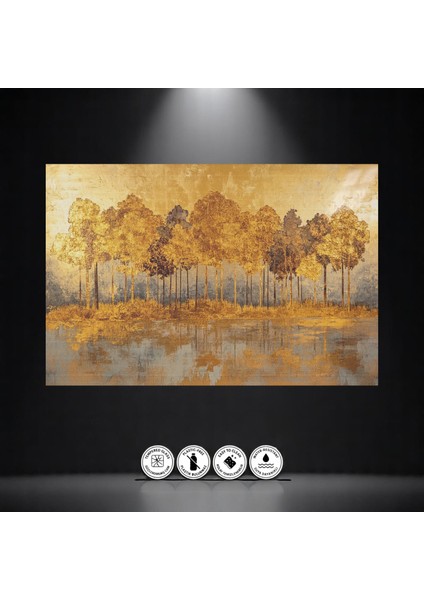 :temperli Cam Dikdörtgen Tablo, Cam Tablo, Uv Baskı, CTT022