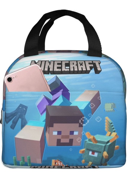 Minecraft Taşınabilir El Yemek Çantası (Yurt Dışından)
