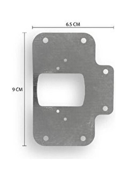 Paslanmaz Çelik Menteşe Onarım Plakası Menteşe Tamir Sacı Dolap Tamir Onarım Sacı 4 Adet