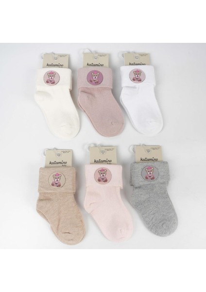 Nessiworld Katamino Bukre Aks Kız Bebek Soket Çorap K46292 Asorti