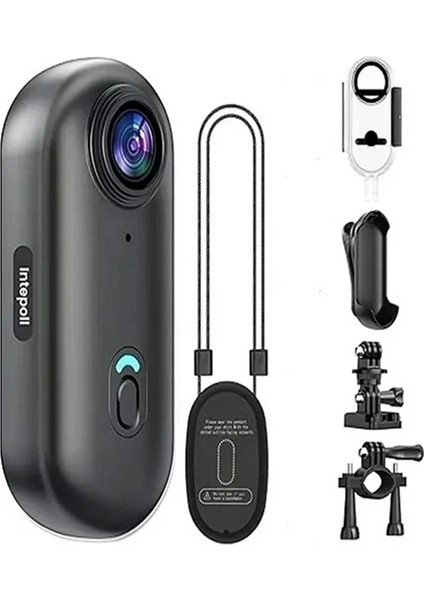 Mini 4K Wıfı Aksiyon Kamerası Vücut Kamerası Giyilebilir Video Kaydedici Hafıza Kartı Dahil - Lisinya