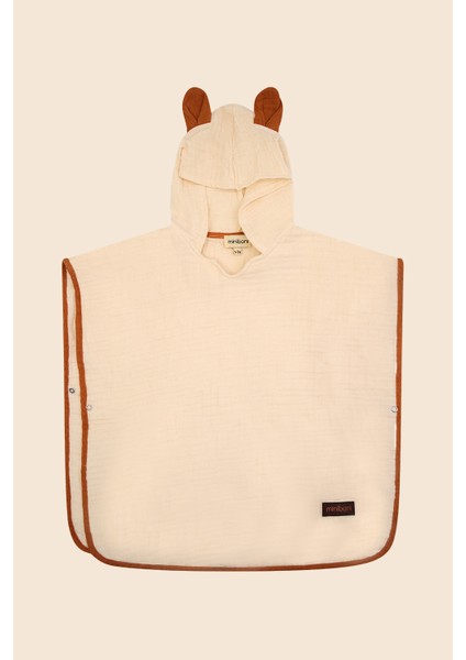 4 Katlı Müslin Bebek Pançosu – Banyo ve Plaj Kullanımı