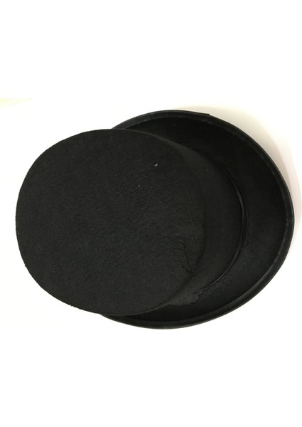 Yetişkinler Için Siyah Renk Ringmaster Sihirbaz Şapkası Fötr Şapka 15 cm - Lisinya