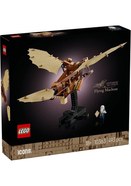 Nessiworld 10363 LEGO Icons - Leonardo Da Vincinin Uçan Makinesi 493 Parça +18 Yaş