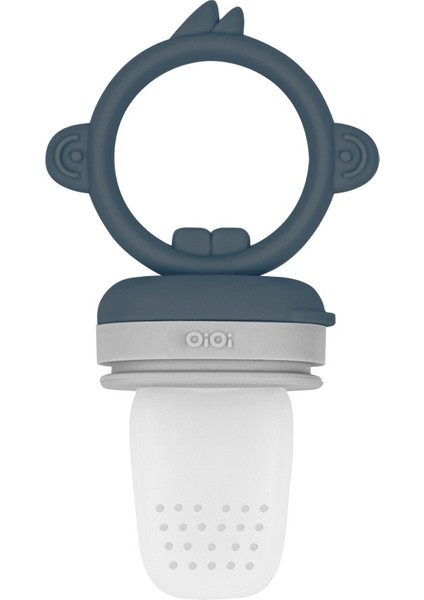 Nessiworld Silikon Püre Meyve Sebze Emziği Deep Blue / Powder Grey