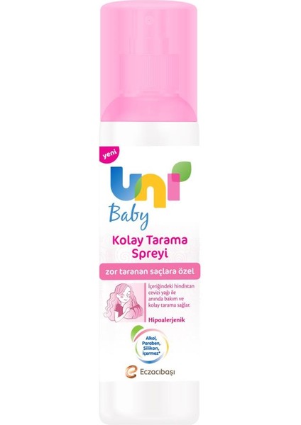 Nessiworld Uni Baby Kolay Saç Tarama Spreyi 200 ml