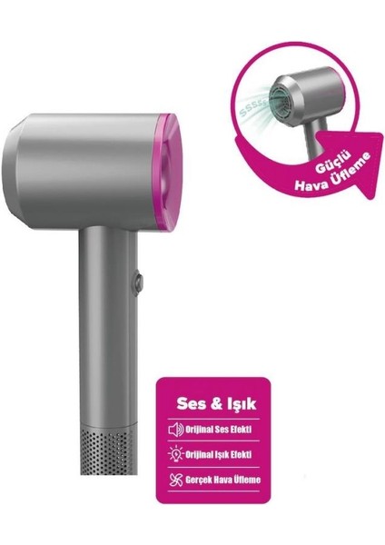 Nessiworld HUA-1019 Sesli ve Işıklı 2ın1 Lüks Saç Şekillendirici Set -Vardem Oyuncak indirimleri