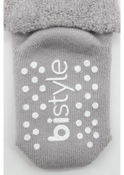 Nessiworld Bistyle Çemberli Kaymaz Havlu Soket Çorap 2'li BS10503 Indigo Gri indirimleri