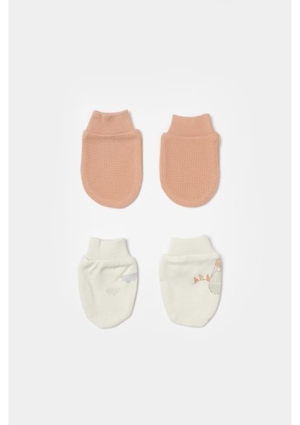 Nessiworld Bibaby Biorganic Teach Me 2'li Bebe Eldiven 72240 Red