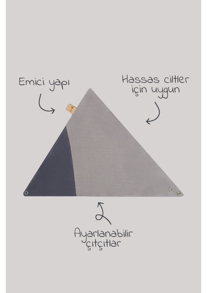 Yumuşak ve Nefes Alabilen 3’lü Müslin Bebek Fular Set