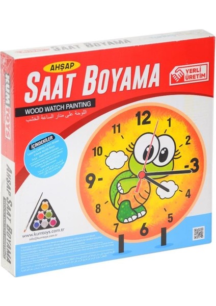Nessiworld 5302 Kumtoys, Ahşap Saat Boyama