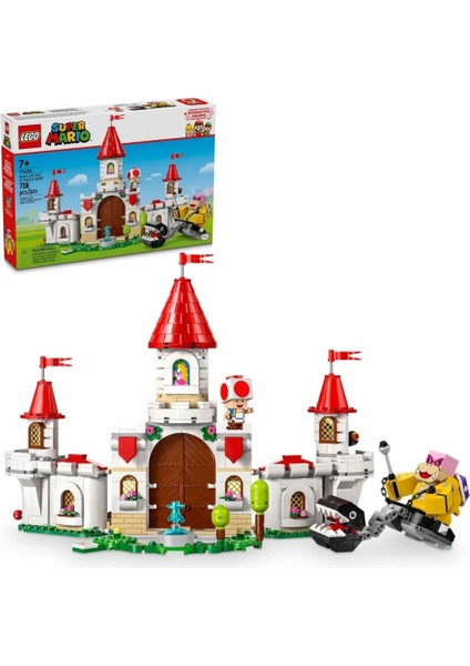 Nessiworld 71435 LEGO Super Mario Peachin Kalesinde Roy ile Savaş 738 Parça +7 Yaş