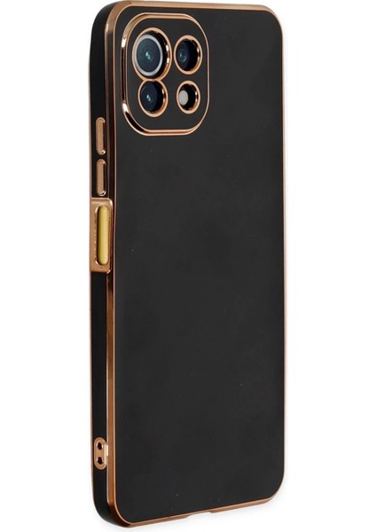 Xiaomi Mi 11 Lite Kılıf Volet Silikon - SIYAH-(5796)