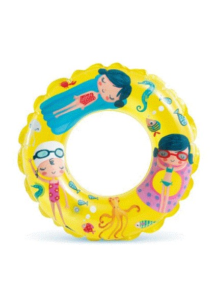 Nessiworld IS59242 Şeffaf Baskılı Simit 61 cm - Vardem Oyuncak indirimleri