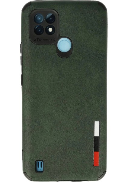Realme C21 Kılıf Loop Deri Silikon - YEŞIL-(5796)