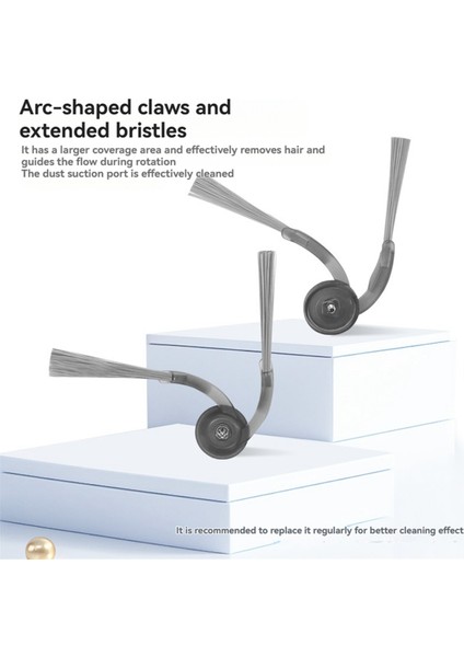 Roborock Q10 Vf/vf+/ S5/s5+/ Q10 Pf/pf+ /x5/x5+/ Q7 Tf/tf+/m5/m5+/q7 L5/l5+ Vakum Parçaları Için Yan Fırça 10 Adet (Yurt Dışından) modelleri