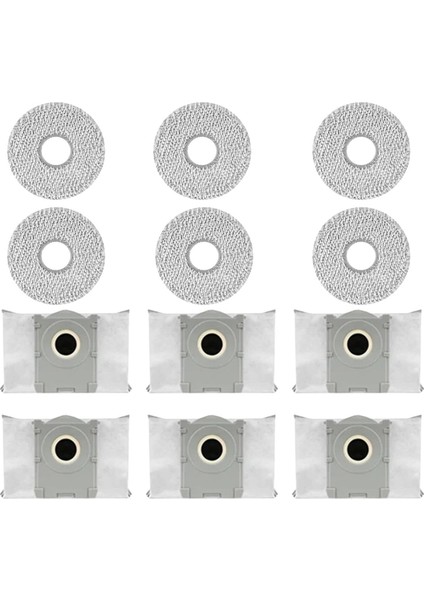 Ecovacs Deebot T50 Max / T50 Pro / T50 Omni / T50 Pro Omni Elektrikli Süpürge Parçaları Için Toz Torbaları ve Paspas Pedleri Yedekleri (Yurt Dışından)